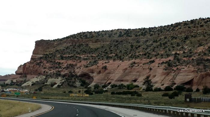 Route vers Gallup (Nouveau Mexique)