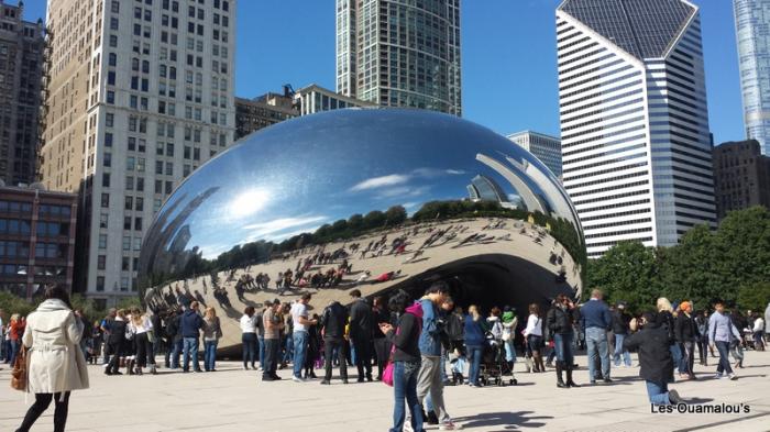 Cloud gate : Portail des nuages - réalisé par l'artiste Anish Kapoor 