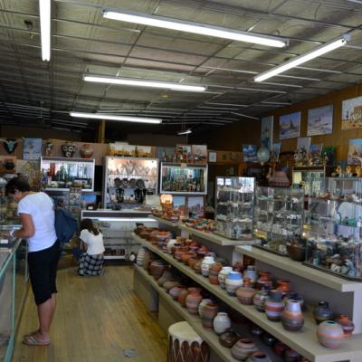 Boutique de souvenirs : Indiens Navajo à Gallup 