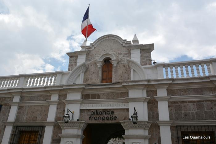 Petite pause café à l'Alliance Française d'Arequipa