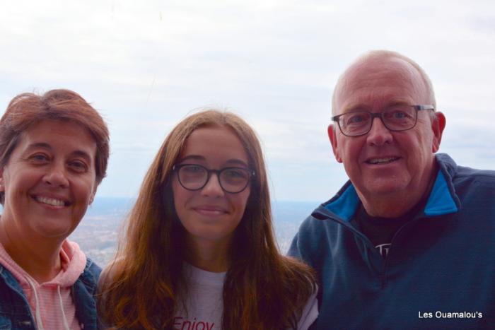 Nous 3 en haut du skydeck de la Willis Tower