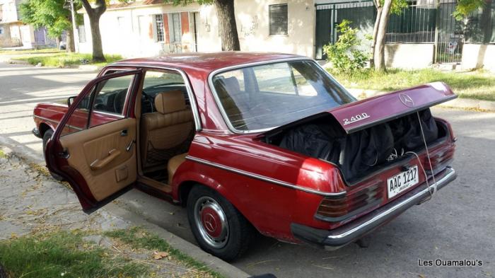 Nos bagages dans la voiture de Carlito