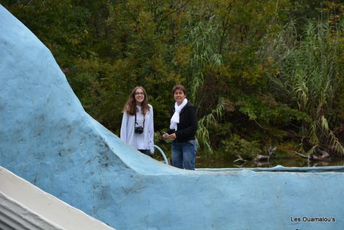 Marie et Louise sur la baleine bleue