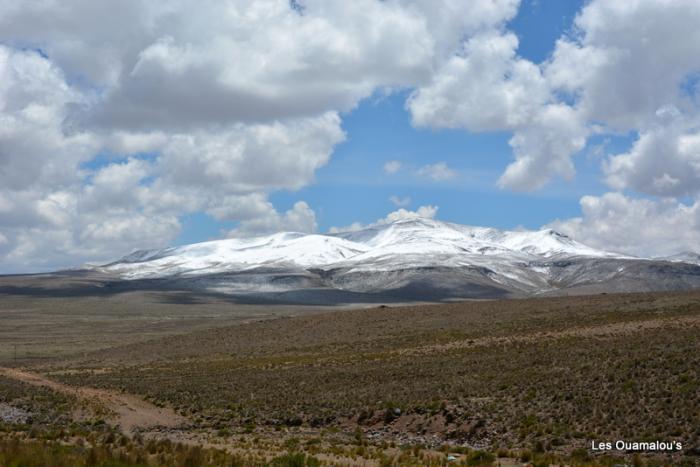 Paysages sur la route entre Arequipa et Puno