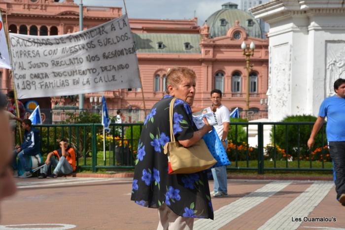 Manifestation sur la Plaza de Mayo