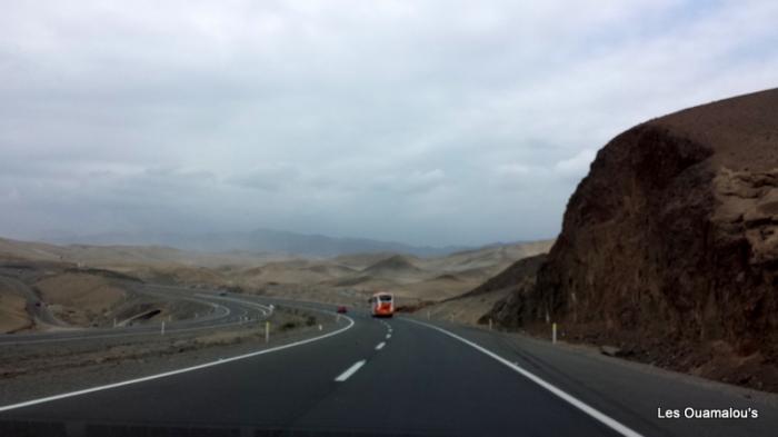 Route du retour vers Lima