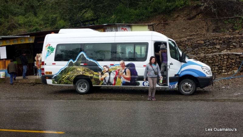 Notre petit bus pour aller au Machu Picchu ...