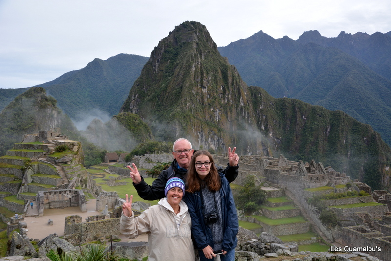 Nous 3 au Machu Picchu le 14 février 2015 ...